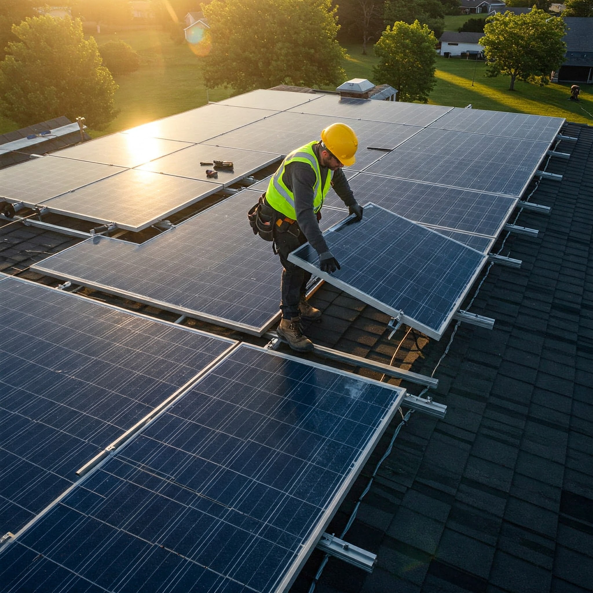 Solarpanel Dach